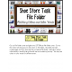 Life Skills Special Education Work Task Bin SHOE STORE with Data